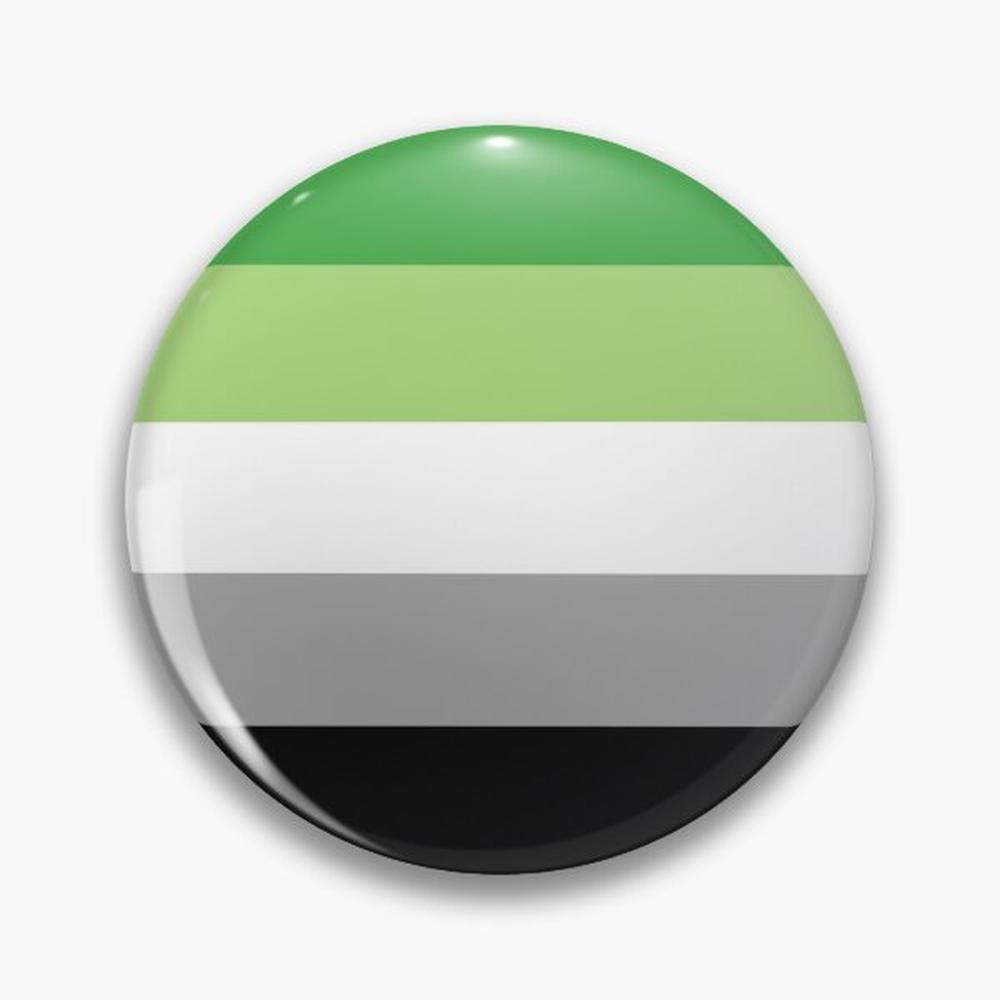 Ethnic Modern Fashion - Aromantic Flag Pin Buttons Brooches Jewelry