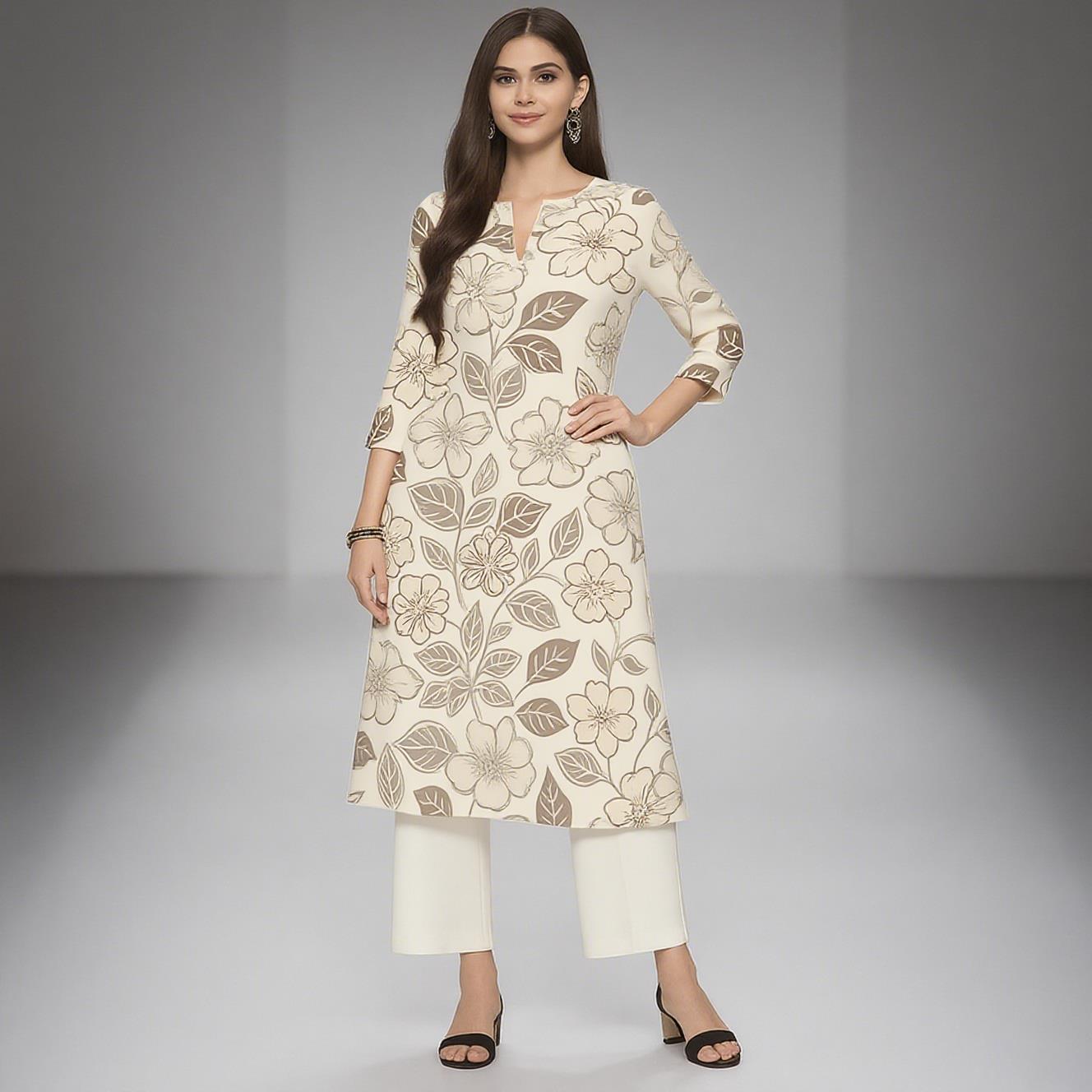 Muslim Women's Kurt Casual Fas - Ethnic Fashion Kurtis recension och pris