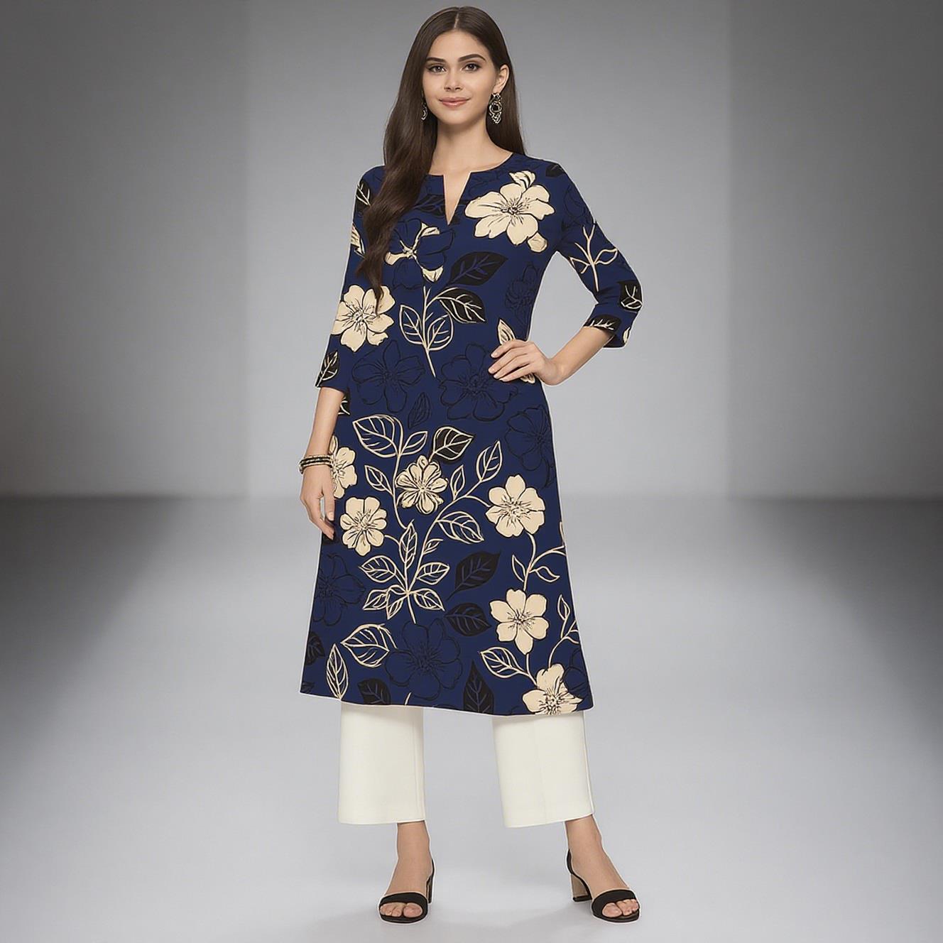 Muslim Women's Kurt Casual Fas - Ethnic Fashion Kurtis recension och pris