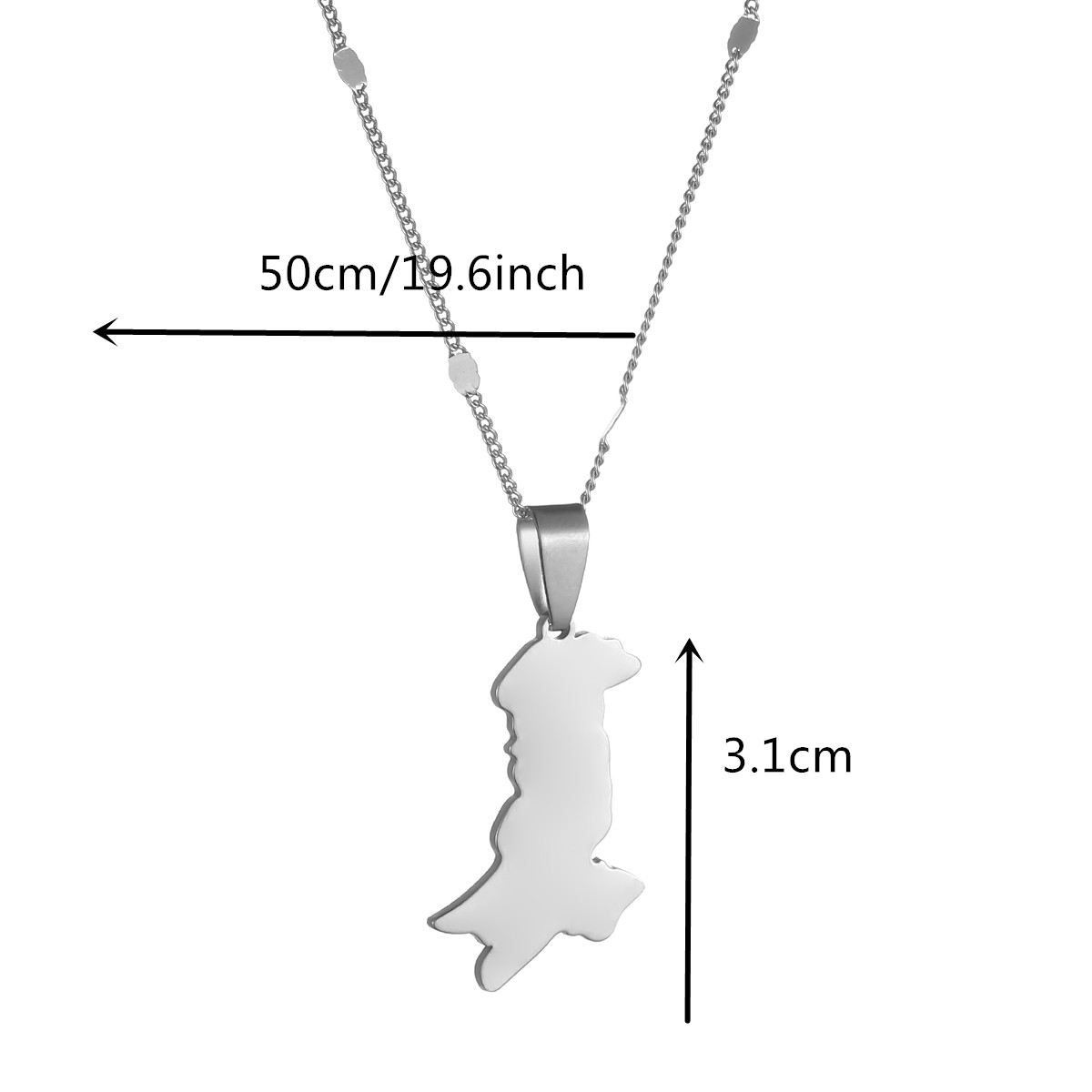 Pakistan Map & Flag Pendant Ne - Ethnic Fashion Pakistan recension och pris