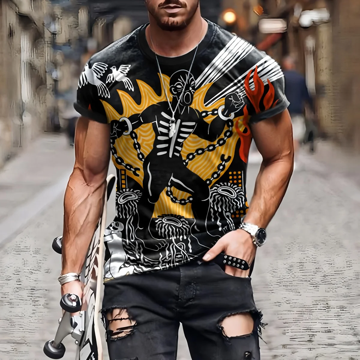 Vintage Ethnic Style Pattern T - Men'S Ethnic Fashion Trends recension och pris