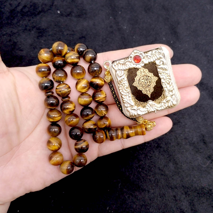 Tasbih Natural tiger eye stone - Ethnic Fashion Book recension och pris