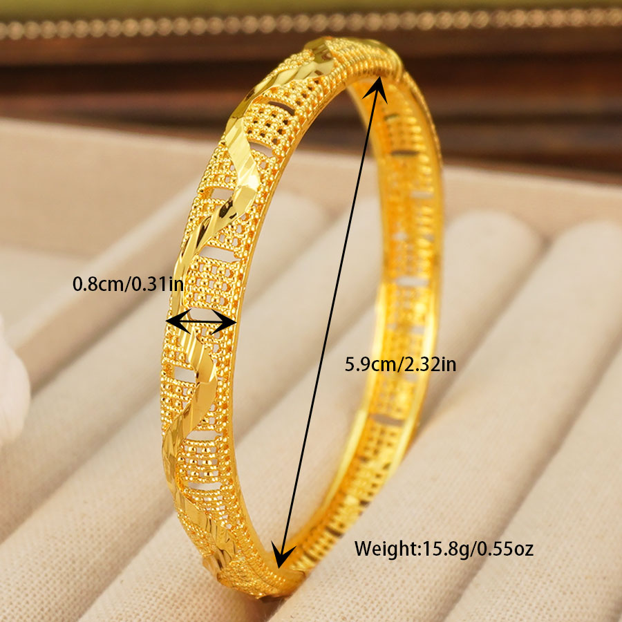 1Pcs Gold Tone Peacock Carved  - Ethnic Fashion Dubai recension och pris