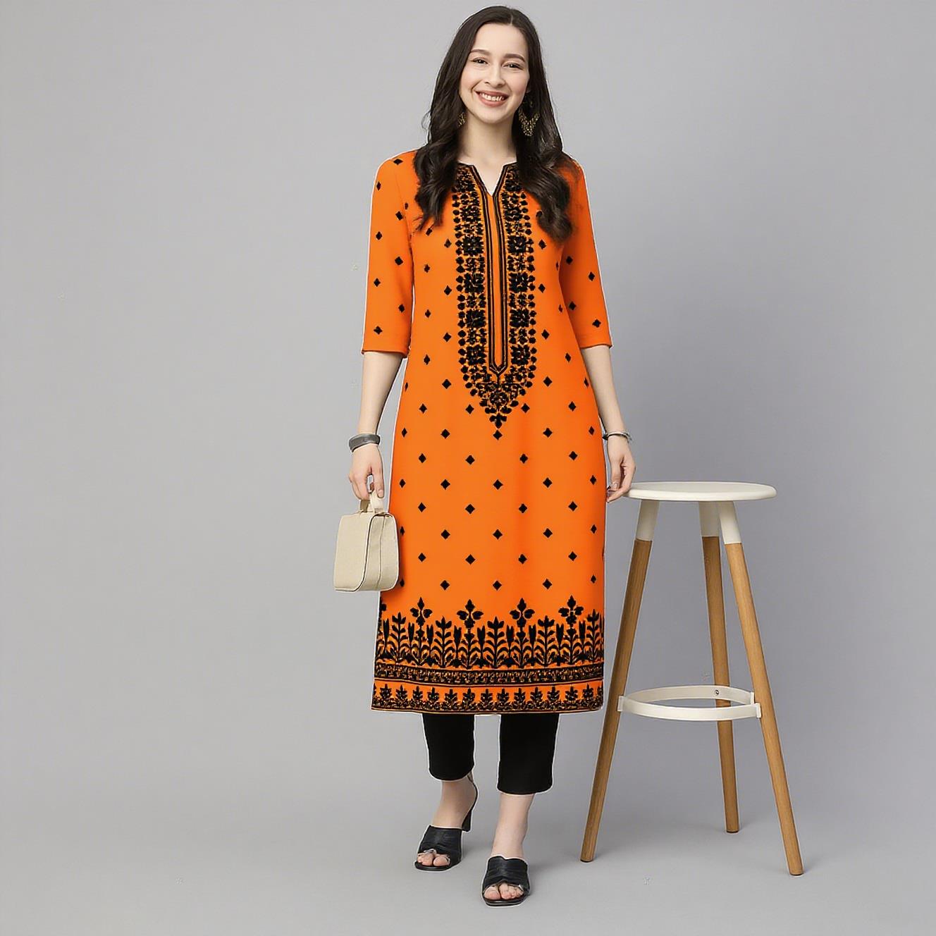 Muslim Kurt Flowers Women's Fa - Ethnic Fashion Kurtis recension och pris