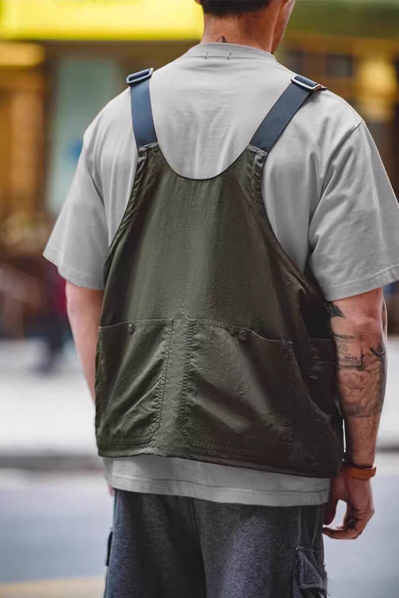 Retro Functional Cargo Vest Me - Haori Japanese Jacket recension och pris