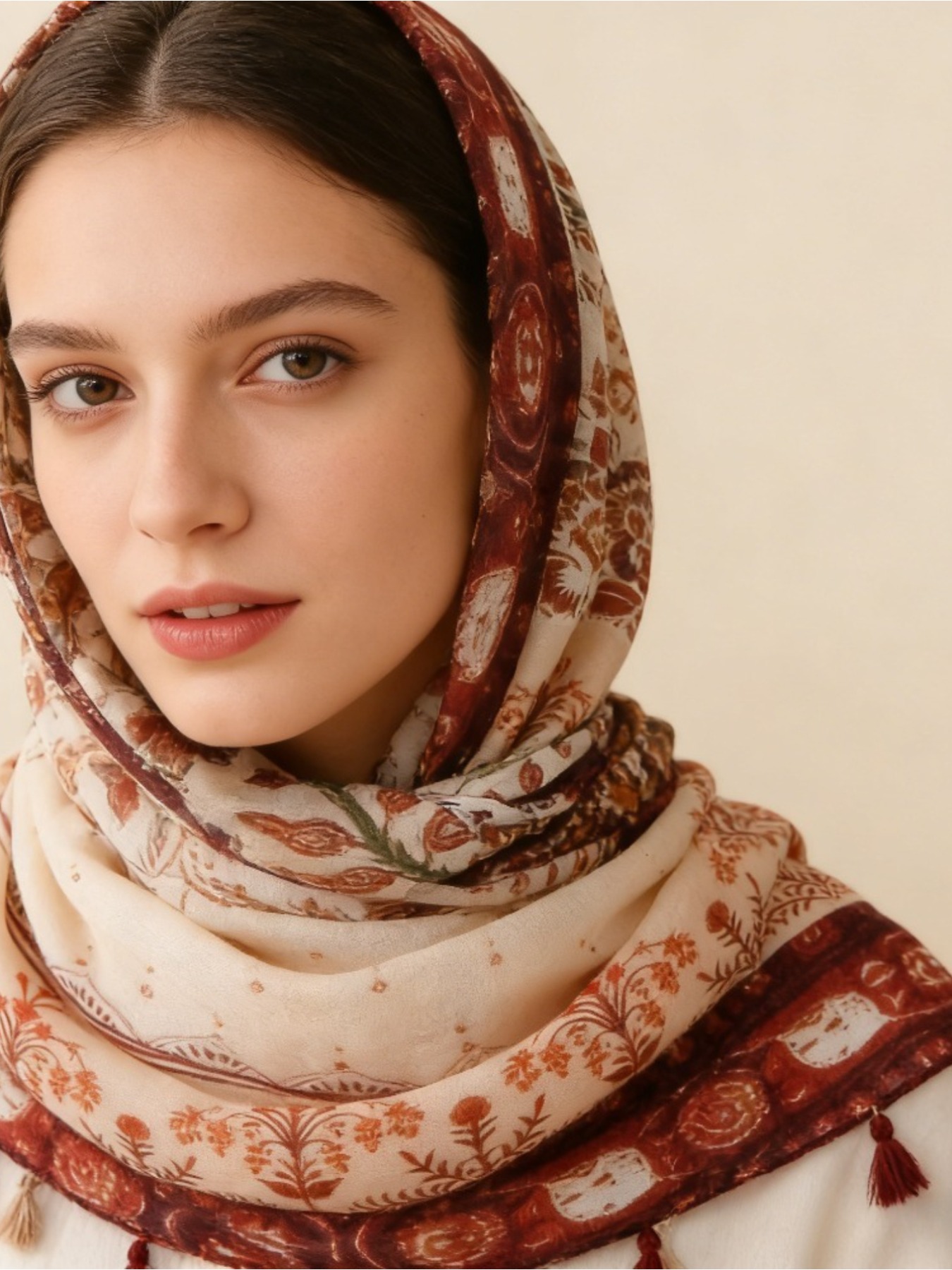 1Pc French retro printing atmo - Go Ethnic Fashion recension och pris