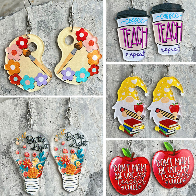 Teachers' Day Earrings Student - Ethnic Fashion Book recension och pris