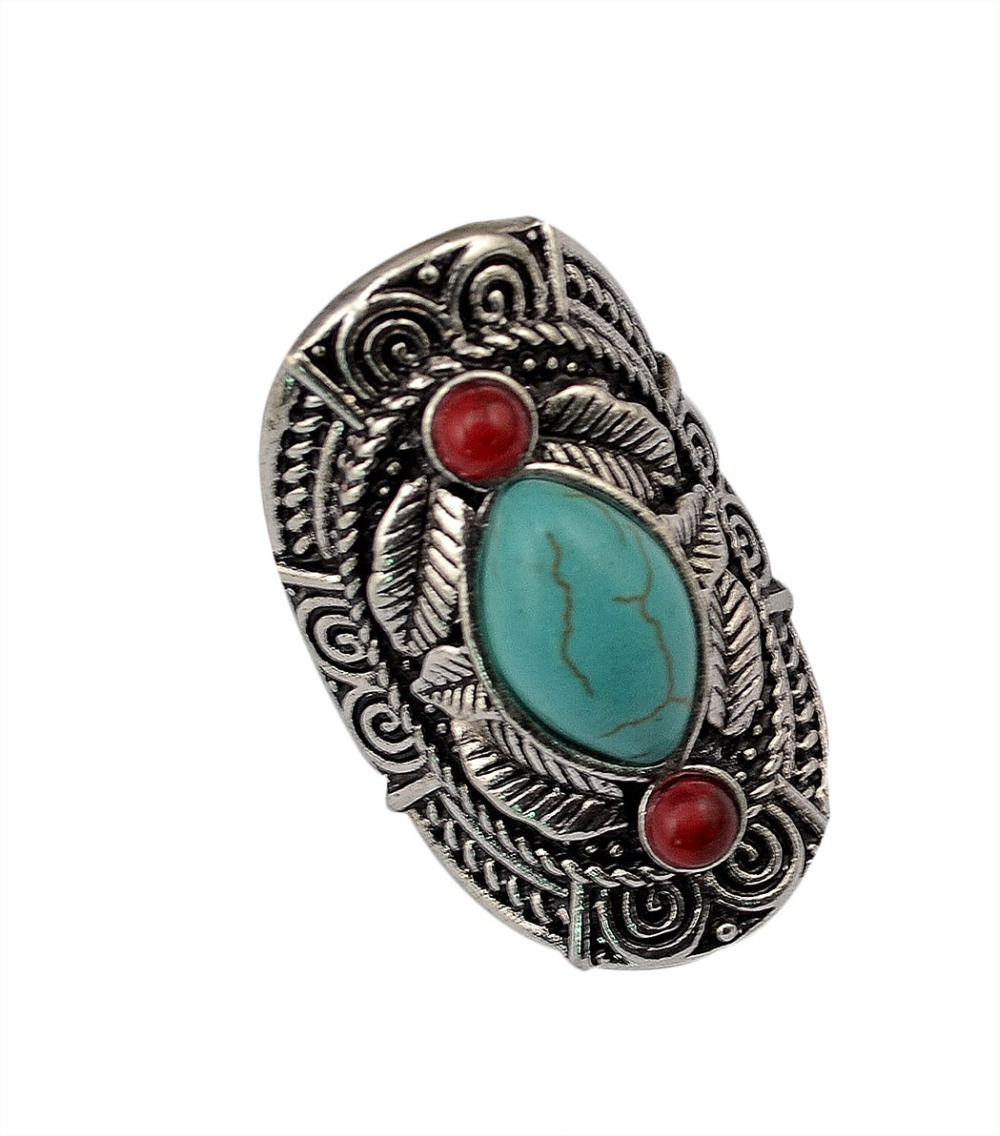 Boho Ethnic Tibet Turquoise Ri - Ethnic Fashion Pakistan recension och pris