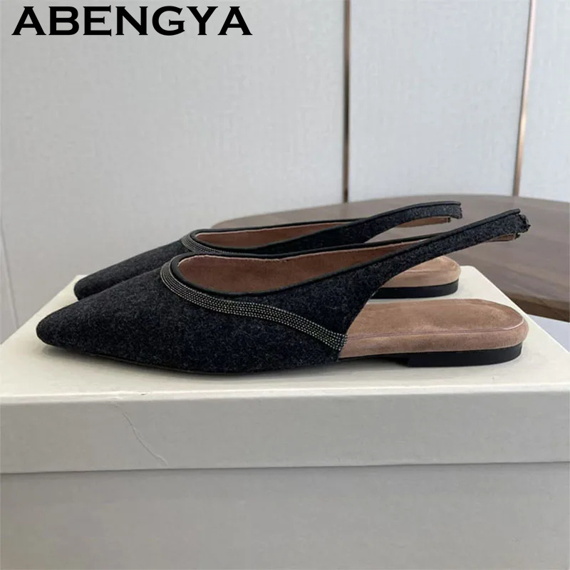 Pointy Toe Flat Heel Sandals f - Ethnic Fashion Walk recension och pris