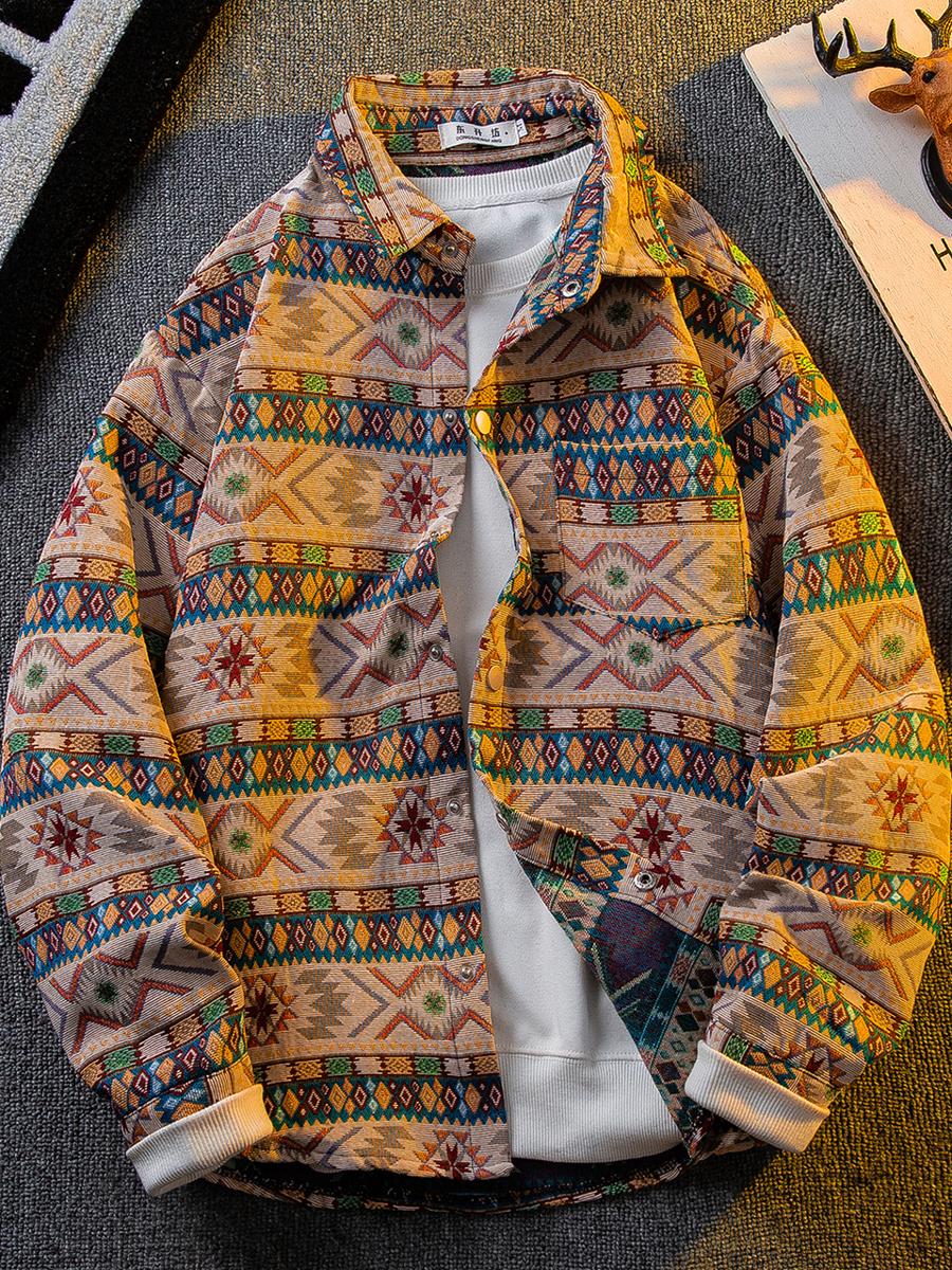Men Japanese Ethnic Tribal Wov - Haori Japanese Jacket recension och pris