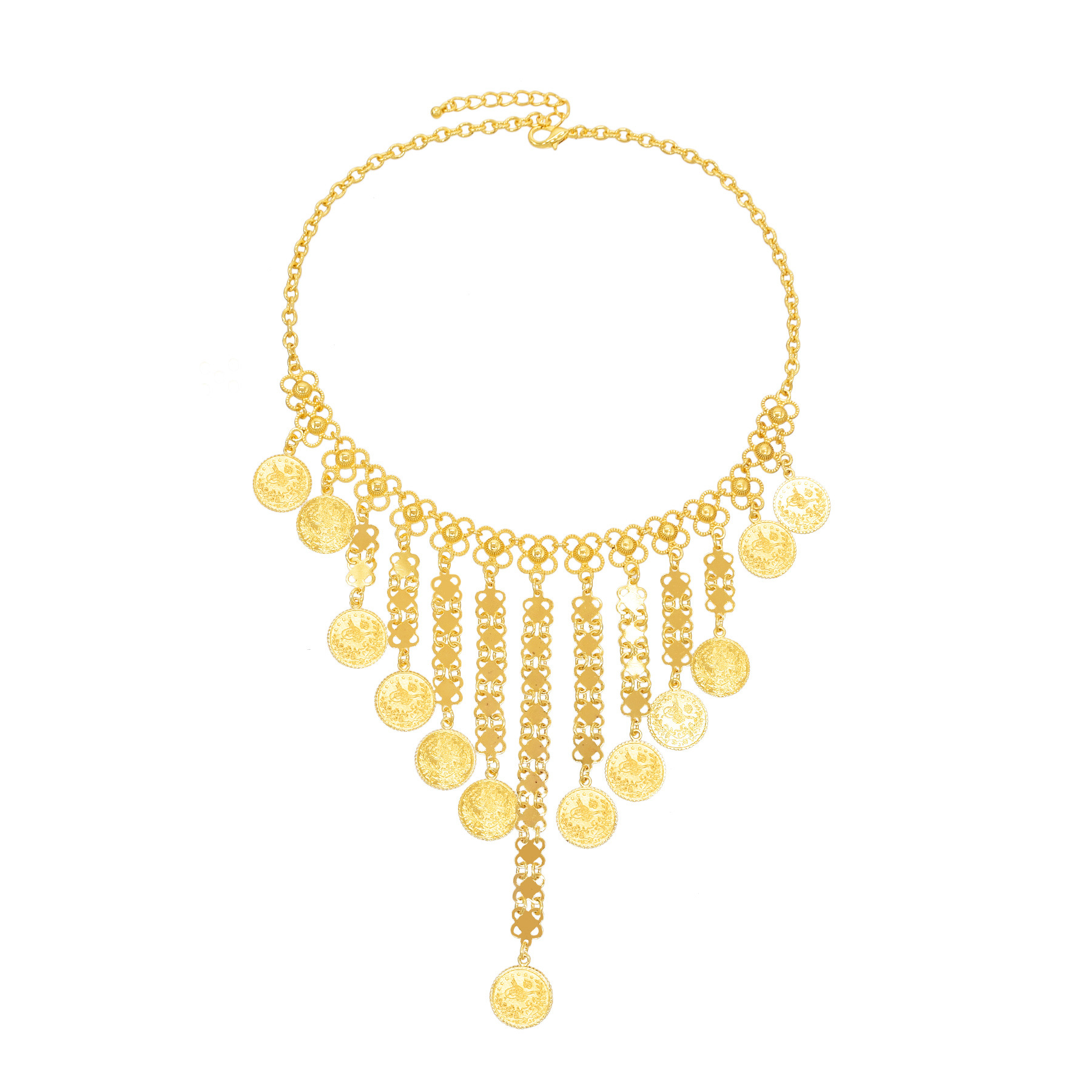Gold Color Coins Long Chains T - Ethnic Fashion Co In recension och pris
