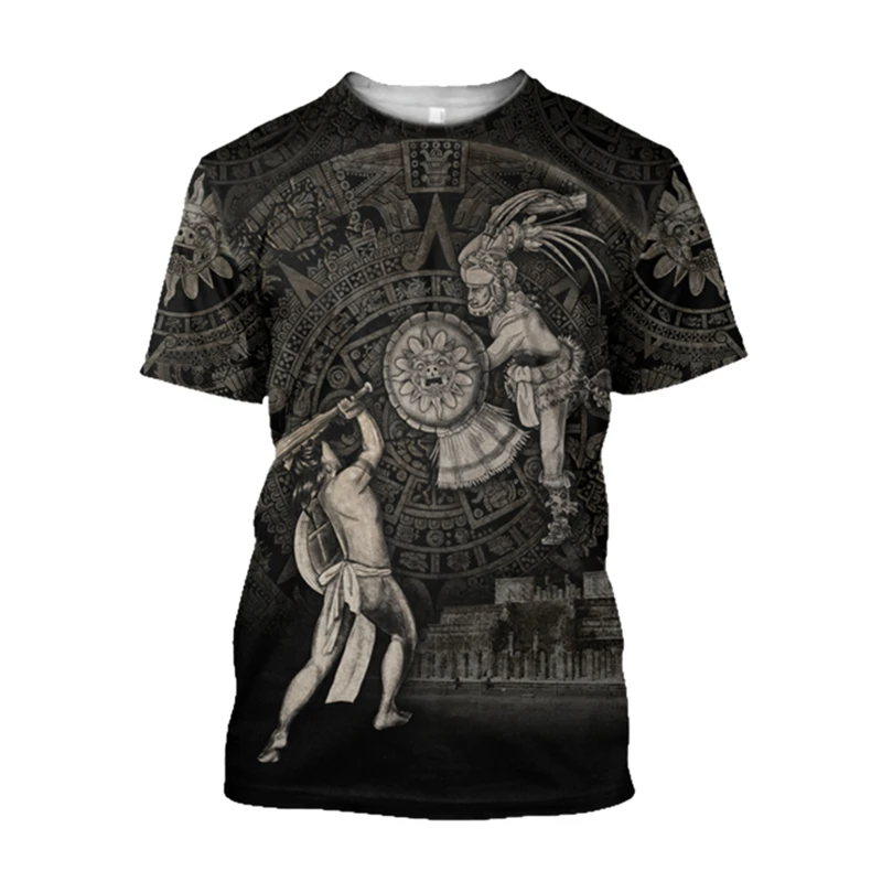 Retro Ethnic Aztec Mexico T-sh - Men'S Ethnic Fashion Trends recension och pris