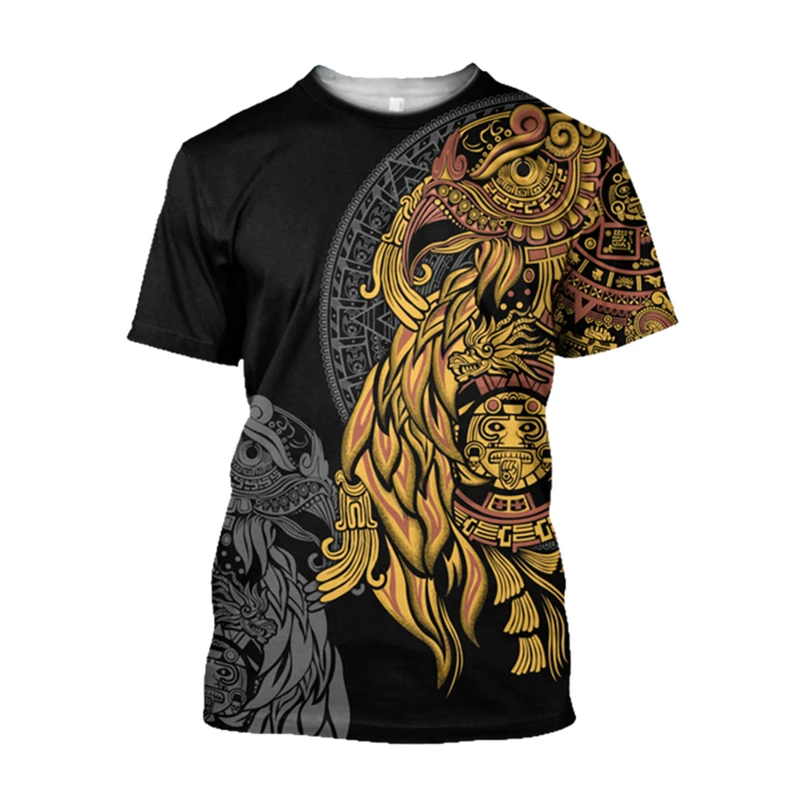 Retro Ethnic Aztec Mexico T-sh - Men'S Ethnic Fashion Trends recension och pris