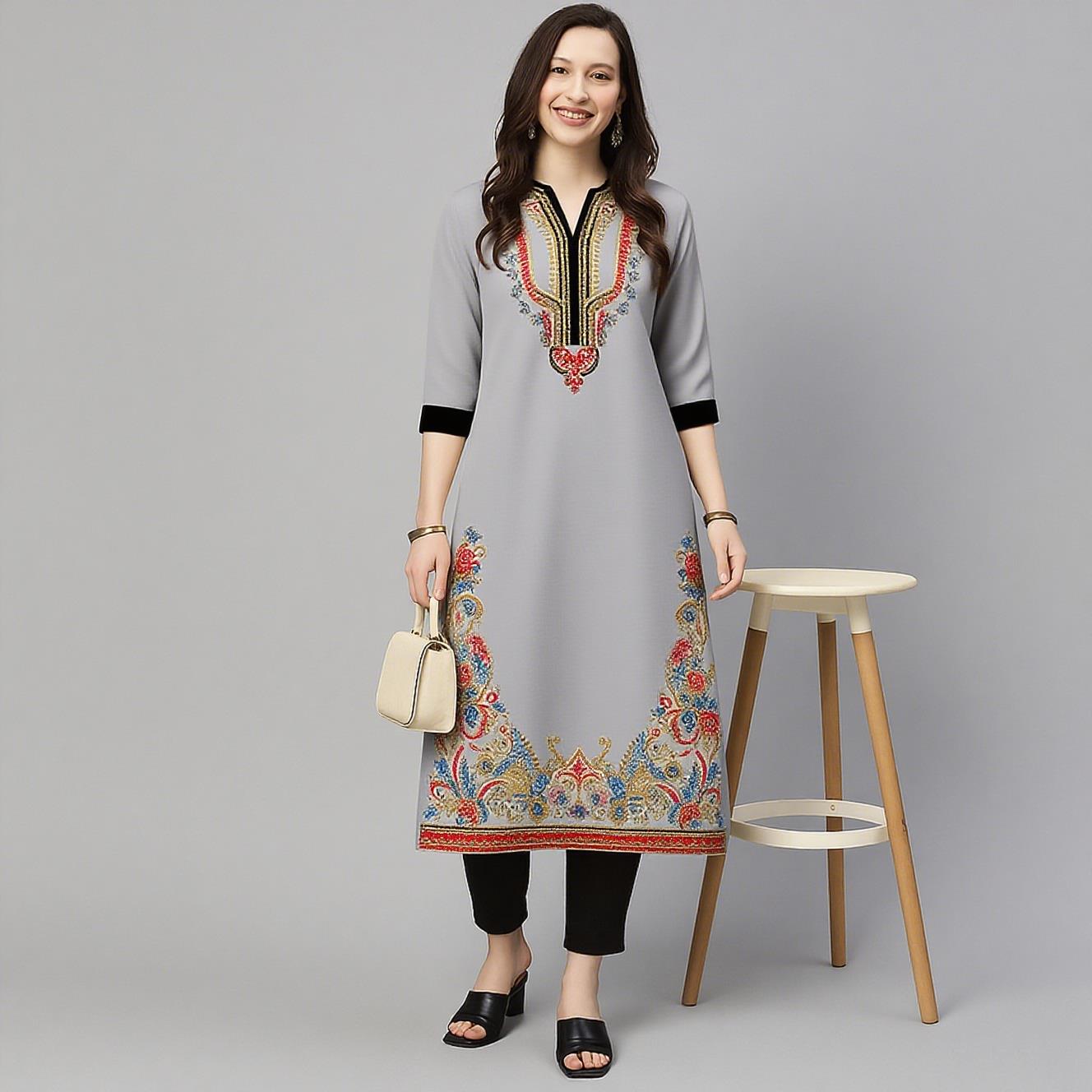 Muslim Kurt Women's Casual Fas - Ethnic Fashion Kurtis recension och pris