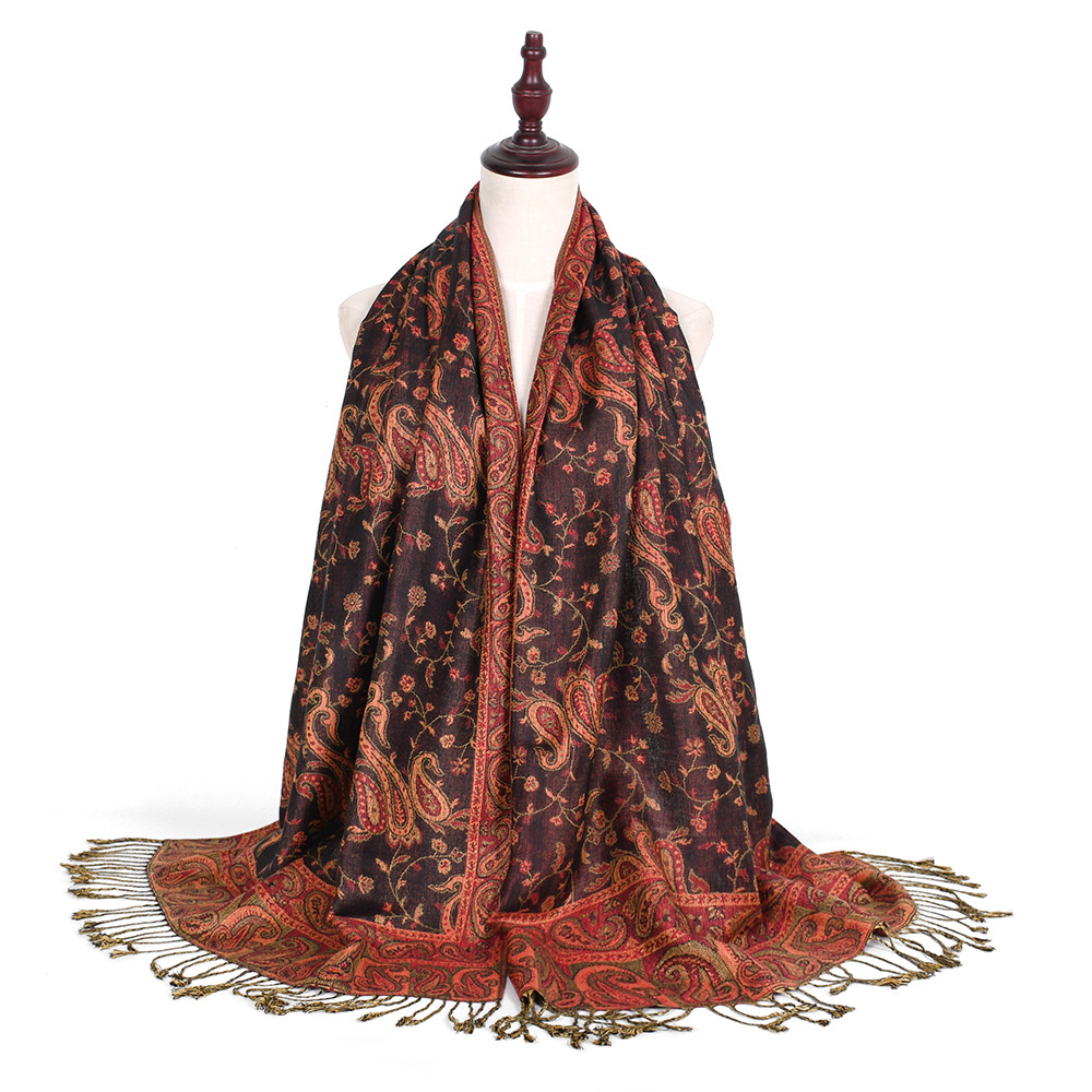 Pashmina Scarf Shawls Paisley  - Go Ethnic Fashion recension och pris