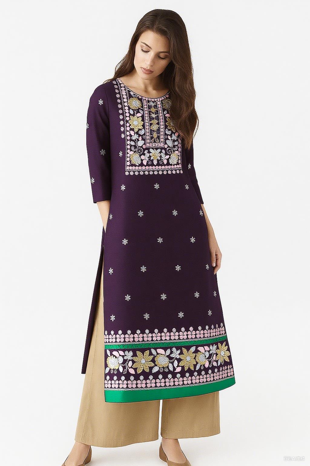 Muslim Kurt Women's Fashion Et - Ethnic Fashion Kurtis recension och pris