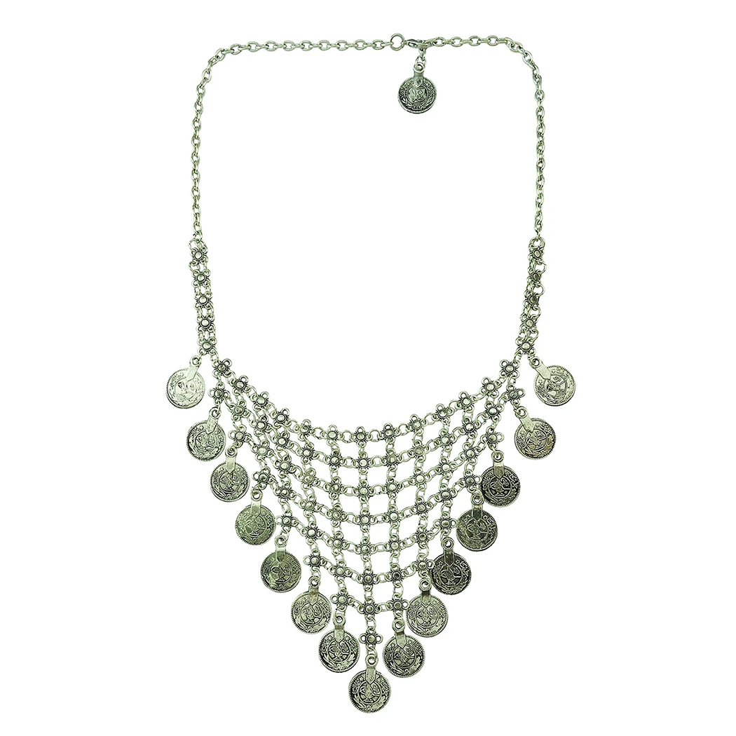Multi-style Vintage Coin Choke - Ethnic Fashion Pakistan recension och pris
