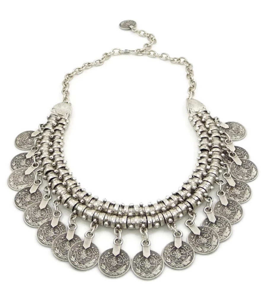 Multi-style Vintage Coin Choke - Ethnic Fashion Pakistan recension och pris