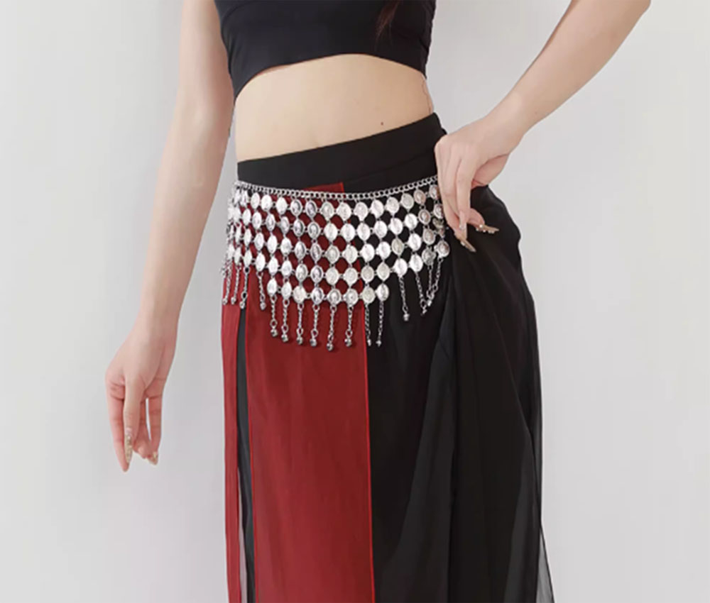 Fashion Alloy Coins Tassel Wai - Ethnic Fashion Co In recension och pris