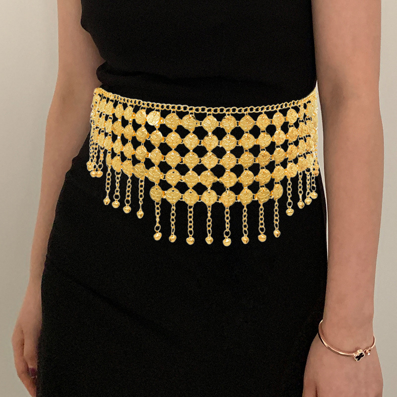 Fashion Alloy Coins Tassel Wai - Ethnic Fashion Co In recension och pris