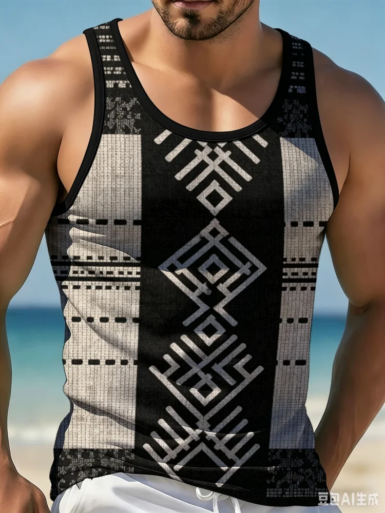 Vintage Ethnic Geometric Triba - Men'S Ethnic Fashion Trends recension och pris