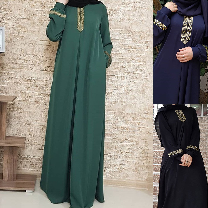 Muslim Ethnic Style Print Abay - Ethnic Fashion Dubai recension och pris