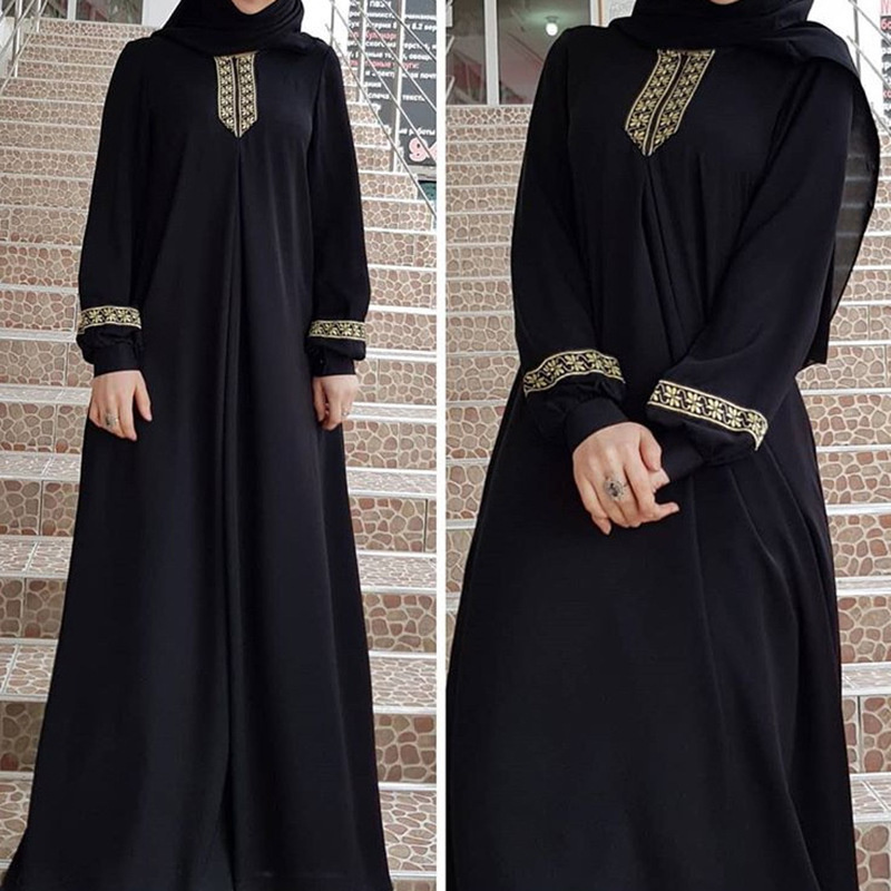 Muslim Ethnic Style Print Abay - Ethnic Fashion Dubai recension och pris