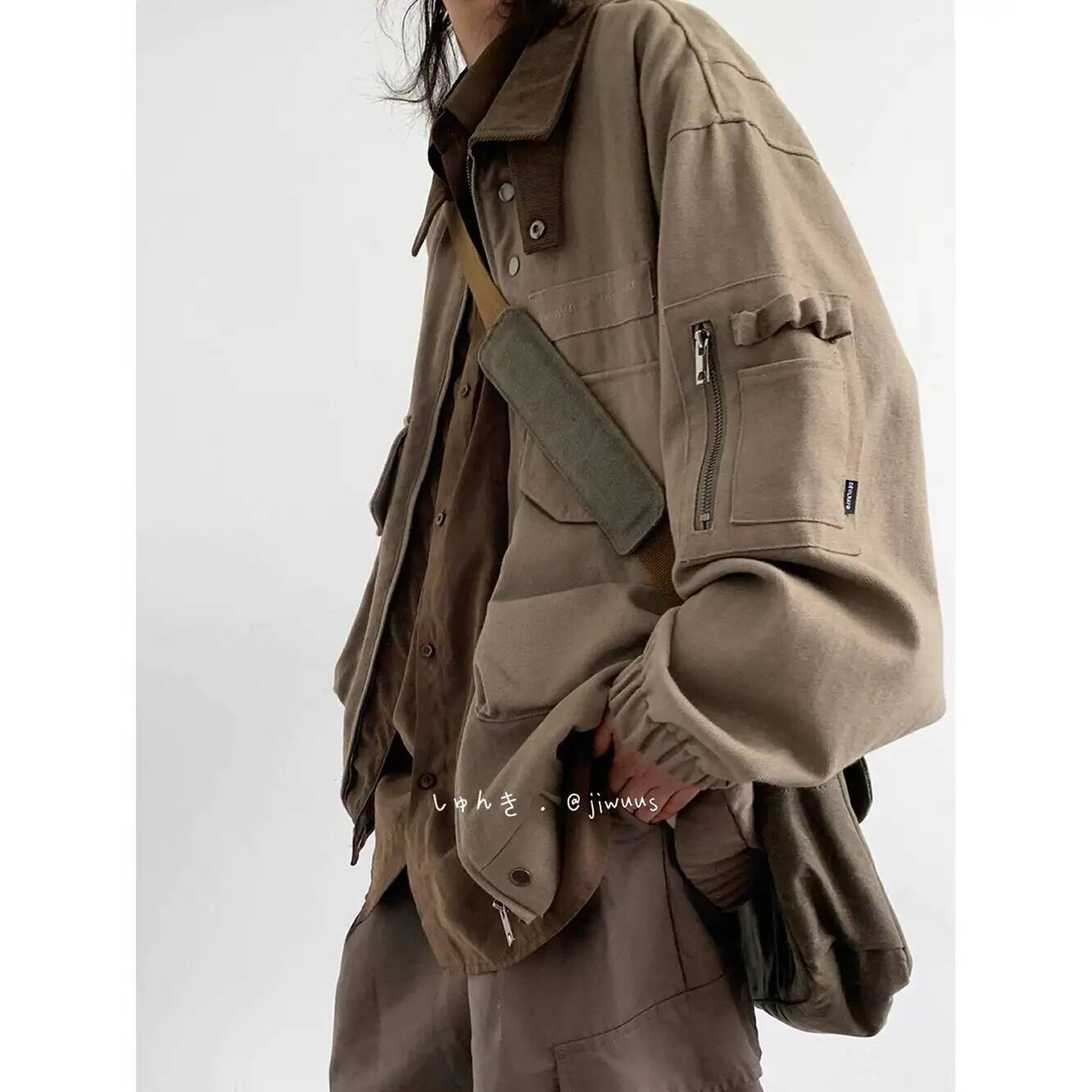Man Jacket Spring Autumn Loose - Haori Japanese Jacket recension och pris
