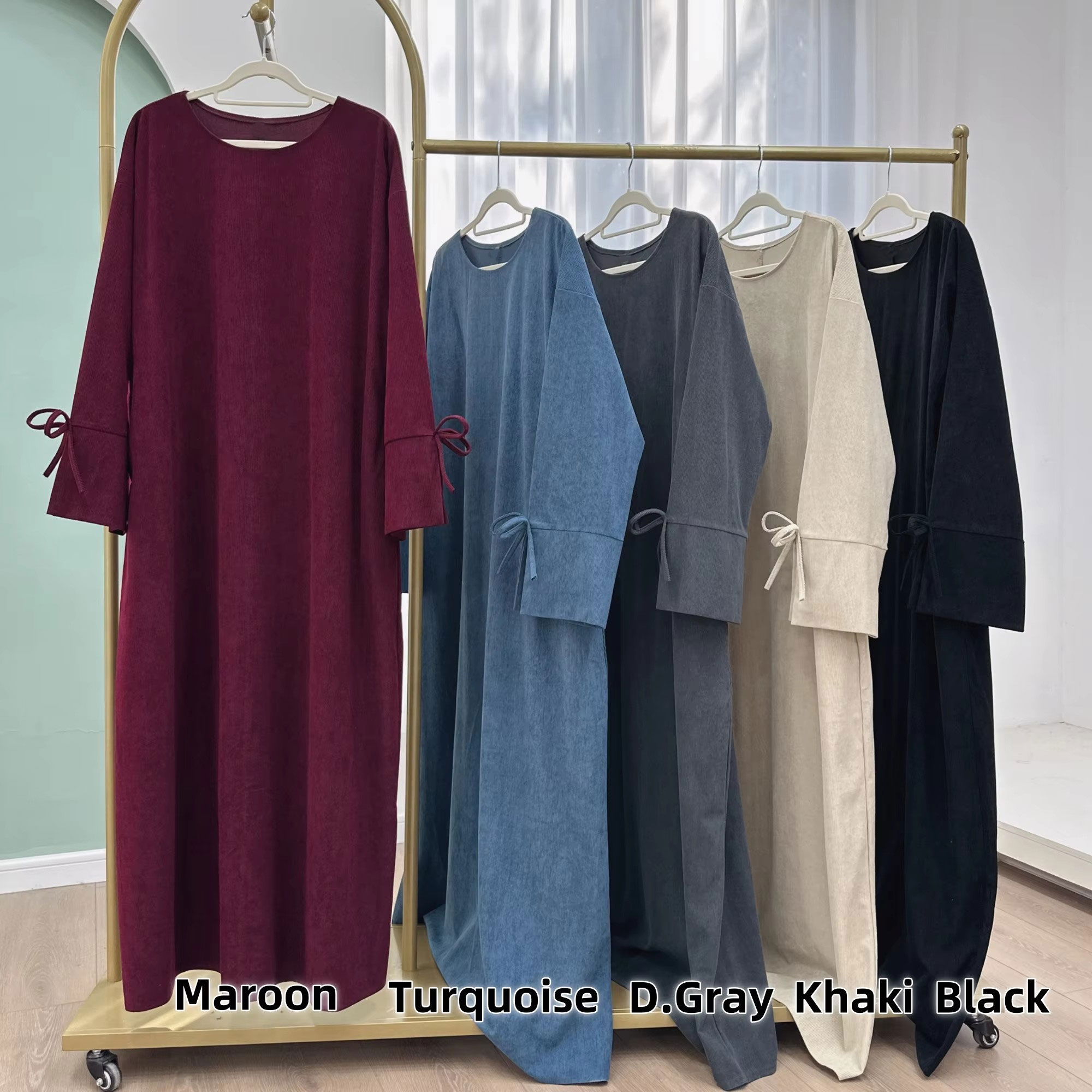 Ramadan Bow-knot Dubai Abaya D - Abaya Modest Wear recension och pris