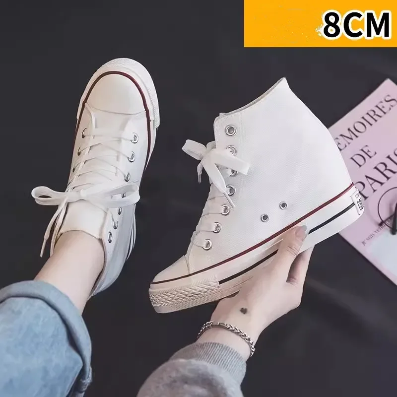 High 8cm Platform Canvas Shoes - Ethnic Modern Fashion recension och pris