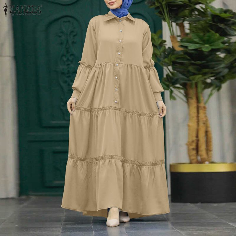 ZANZEA Muslim Hijabis Modest L - Abaya Modest Wear recension och pris