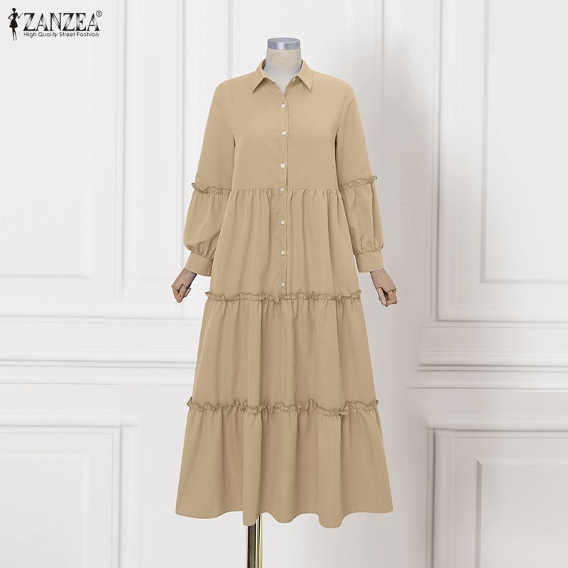 ZANZEA Muslim Hijabis Modest L - Abaya Modest Wear recension och pris