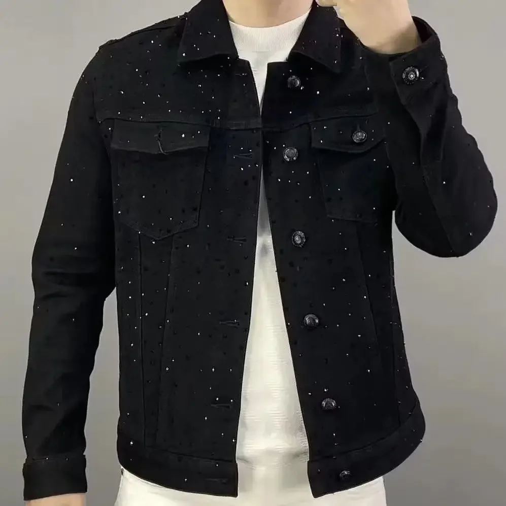 Jeans Coat for Men Button Casu - Haori Japanese Jacket recension och pris