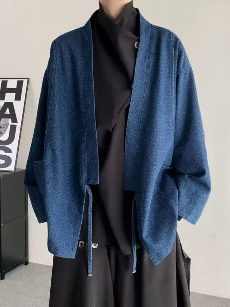 Vintage Japanese Style Denim C - Haori Japanese Jacket recension och pris