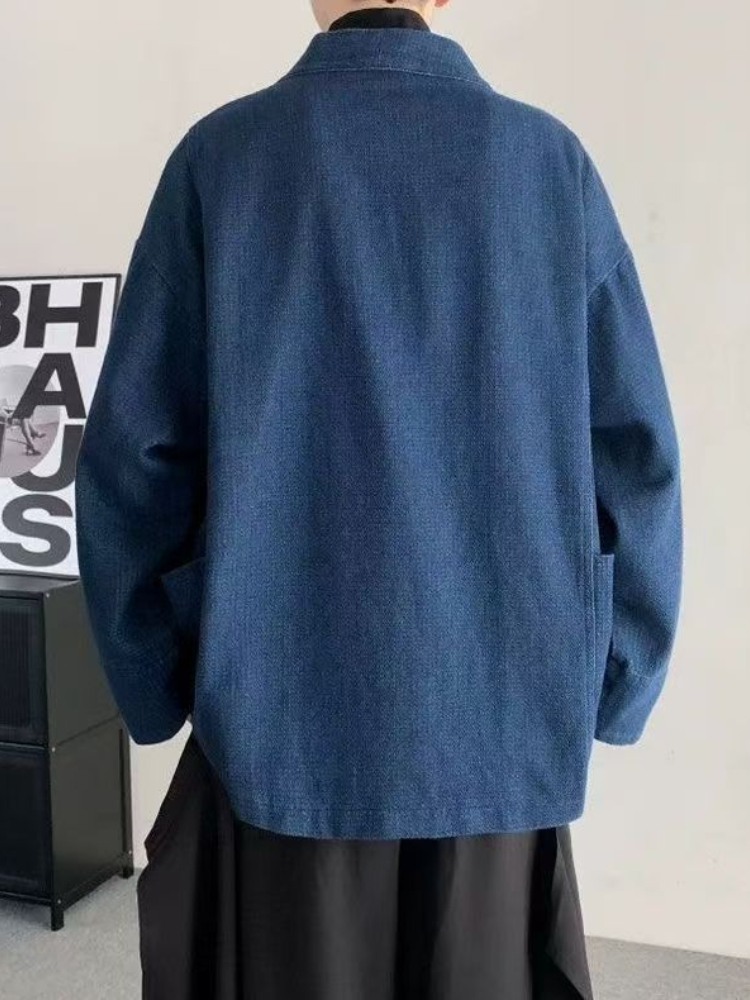 Vintage Japanese Style Denim C - Haori Japanese Jacket recension och pris