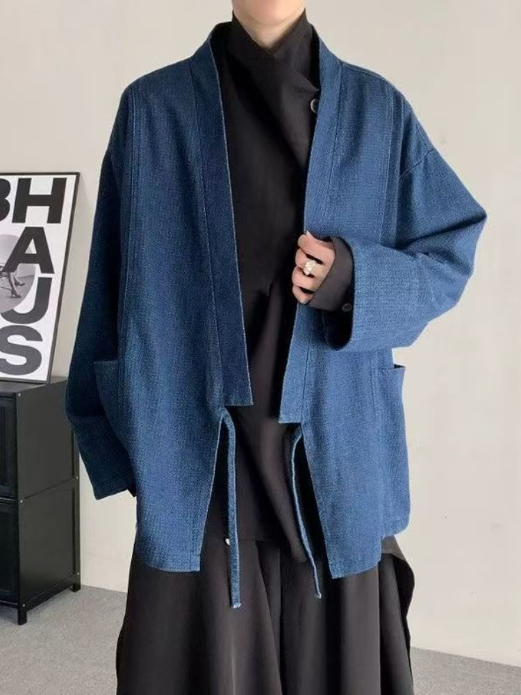 Vintage Japanese Style Denim C - Haori Japanese Jacket recension och pris