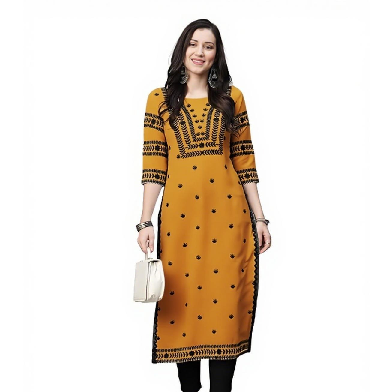Muslim Kurt Flowers Women's Fa - Ethnic Fashion Kurtis recension och pris