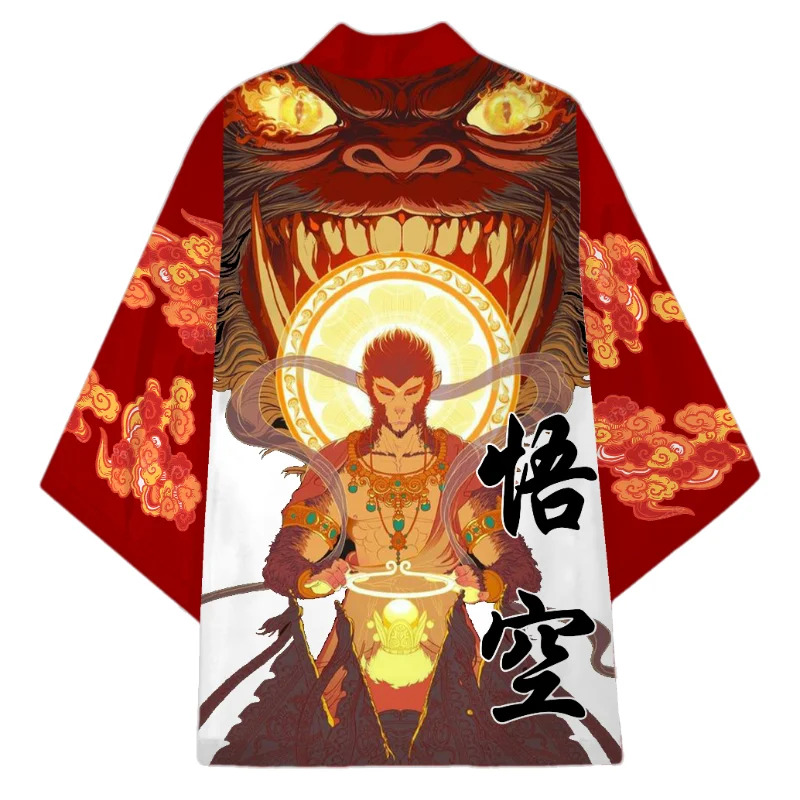 Black Myth WuKong Cosplay Kimo - Haori Japanese Jacket recension och pris