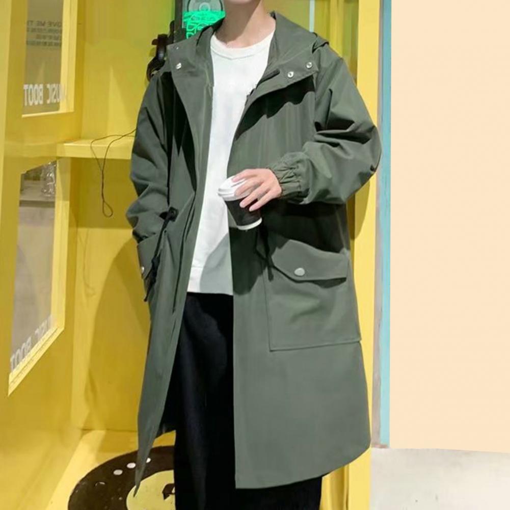 Long Trench Coat Jacket Men Au - Haori Japanese Jacket recension och pris