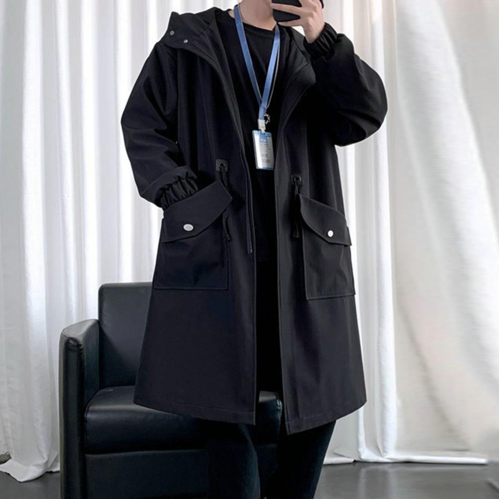 Long Trench Coat Jacket Men Au - Haori Japanese Jacket recension och pris