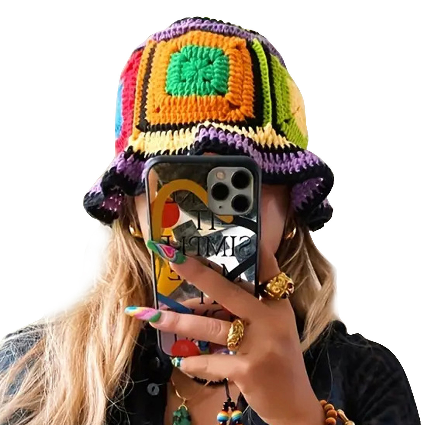 Purple-Edged Zuma Hat, Hand-Kn - Go Ethnic Fashion recension och pris