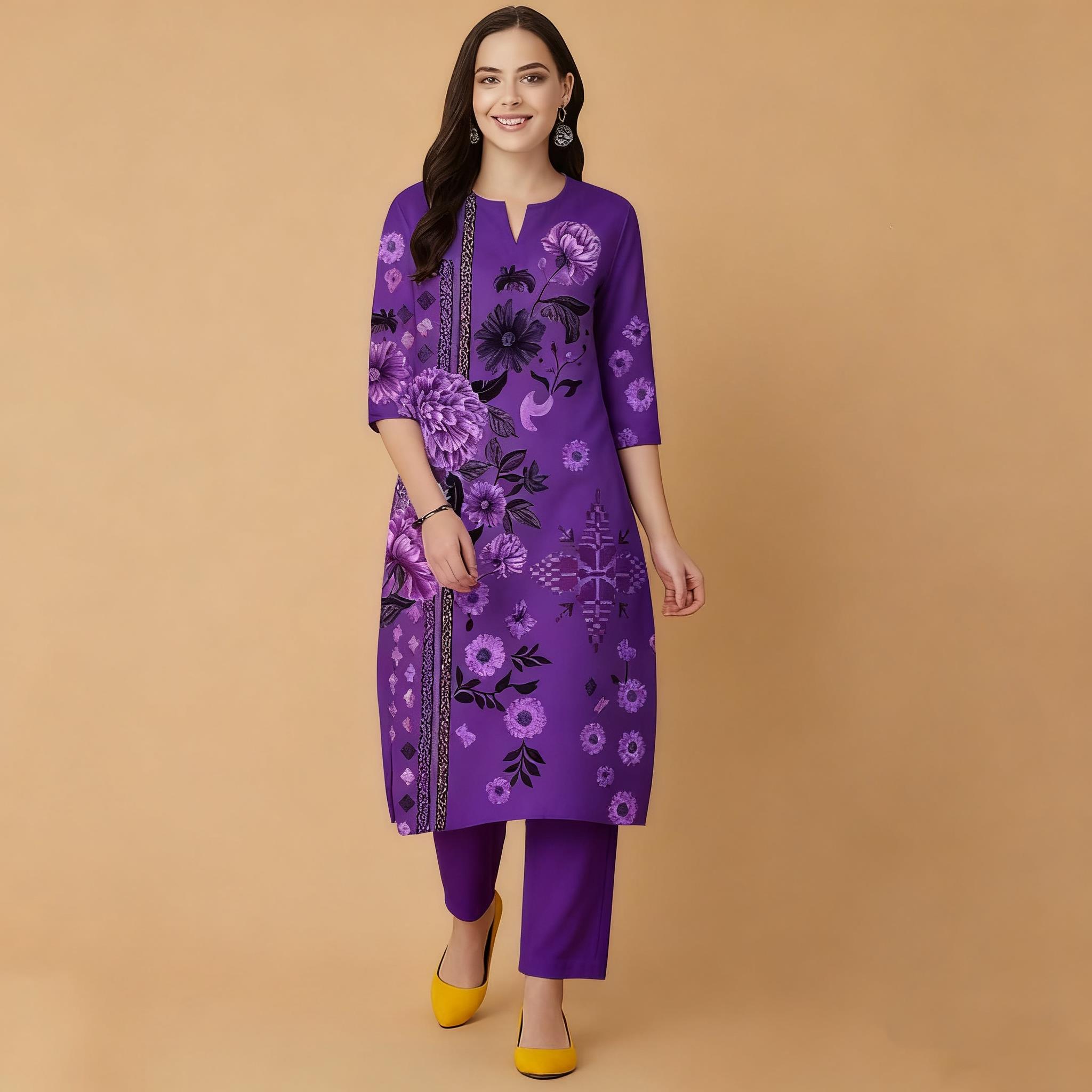Muslim Flowers Kurt Christmas  - Ethnic Fashion Kurtis recension och pris