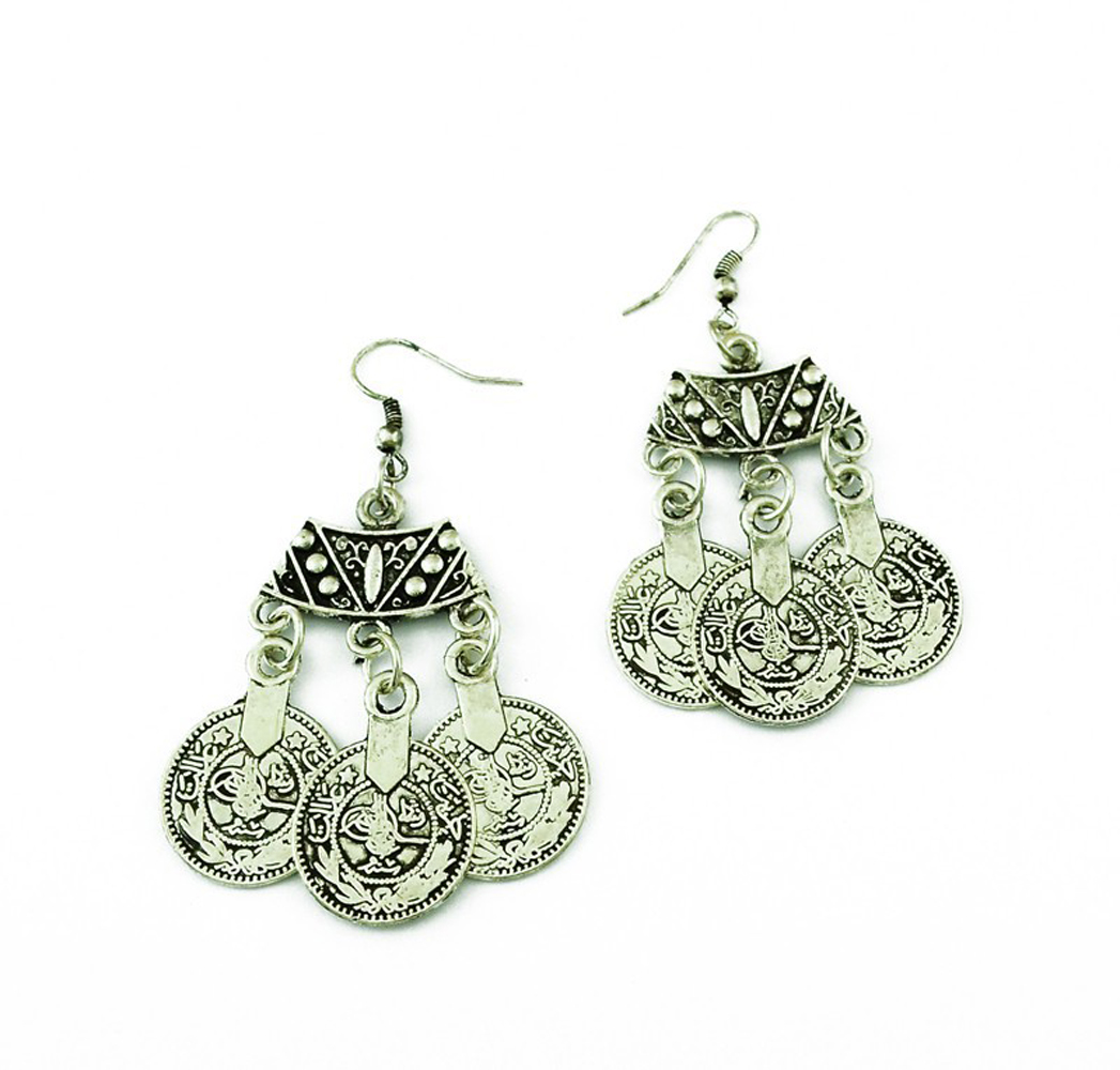 Vintage Silvery Beach Coins Ch - Ethnic Fashion Pakistan recension och pris