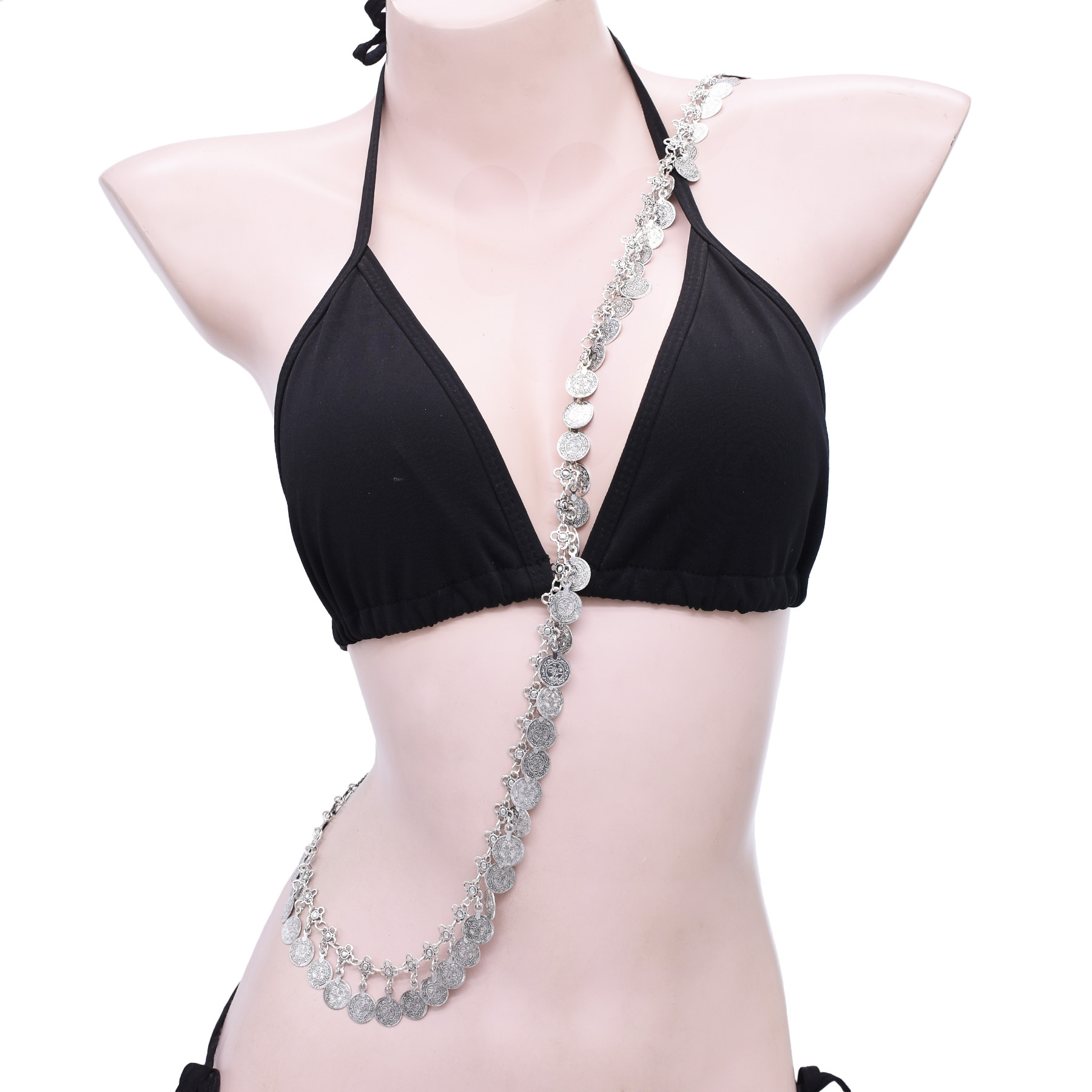 Silvery Alloy Coins Tassel Sho - Ethnic Fashion Pakistan recension och pris