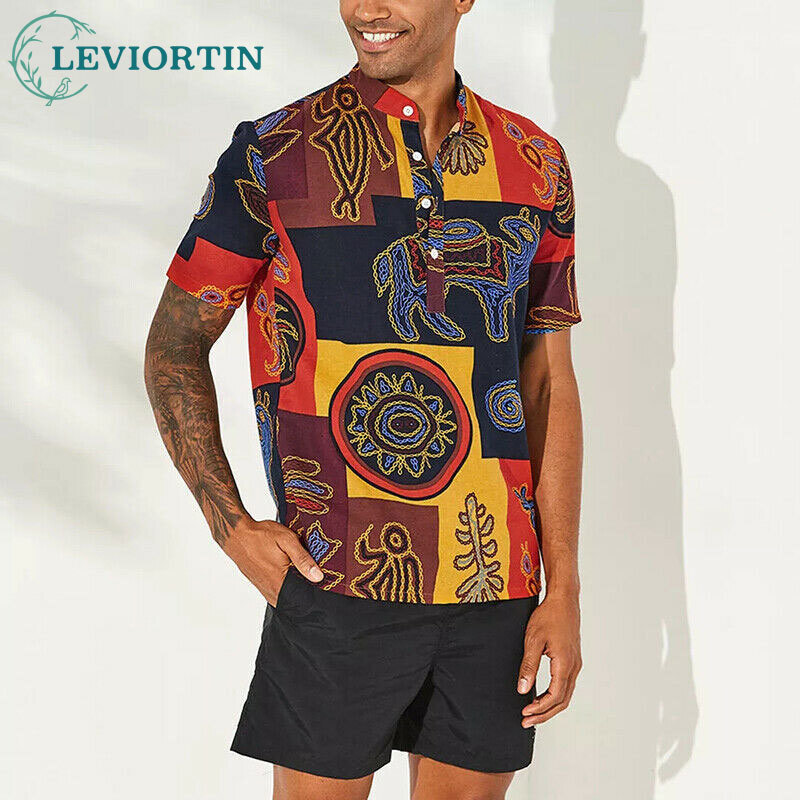 2025 summer new European and A - Men'S Ethnic Fashion Trends recension och pris