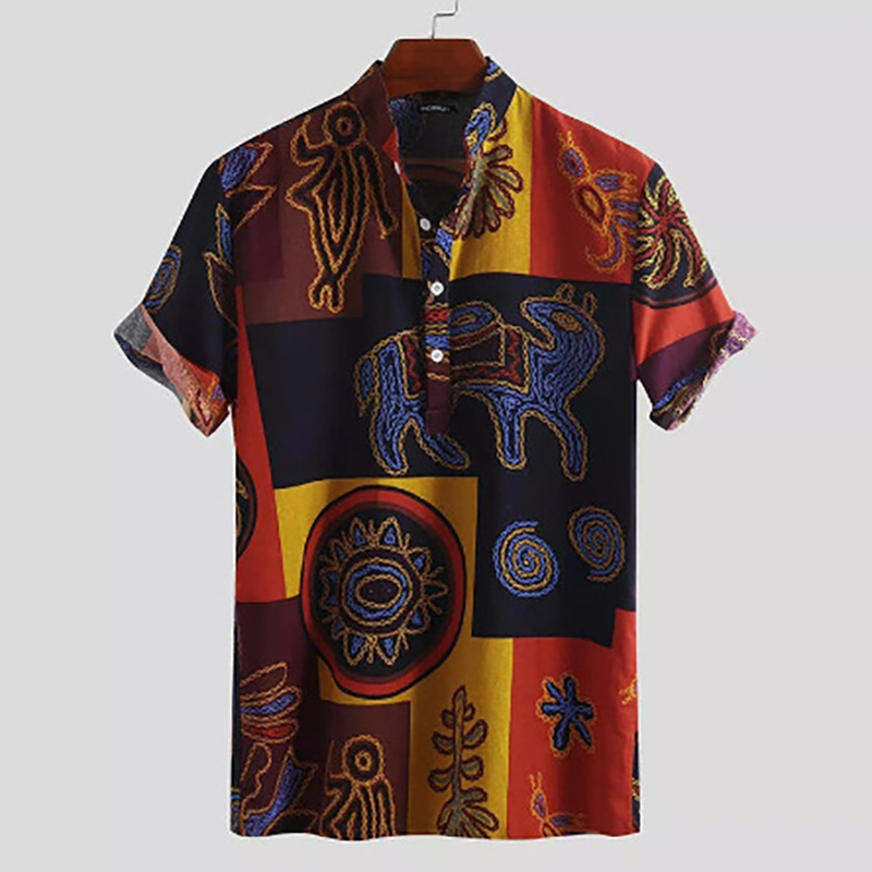 2025 summer new European and A - Men'S Ethnic Fashion Trends recension och pris