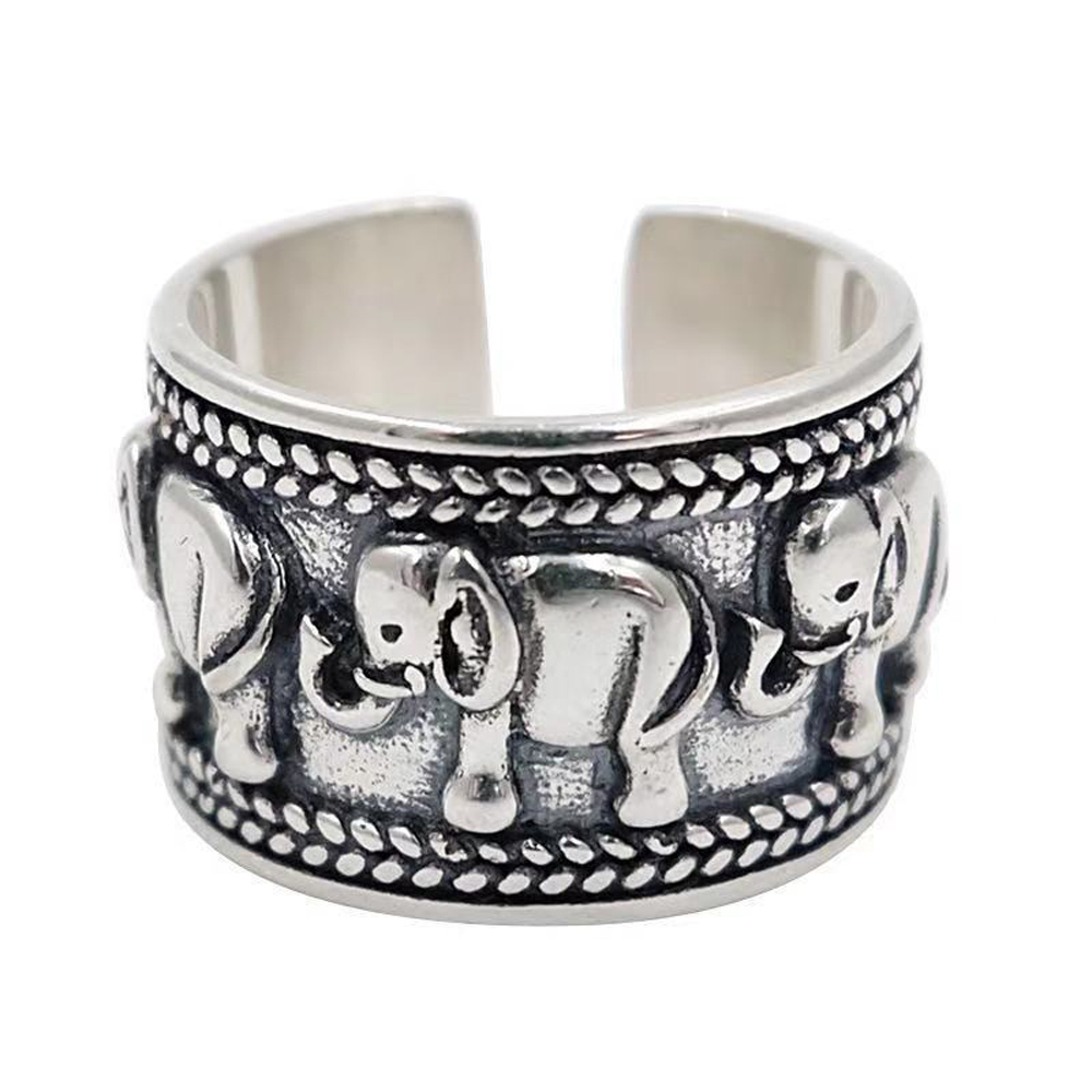 Punk Vintage Silvery Elephant  - Ethnic Fashion Pakistan recension och pris