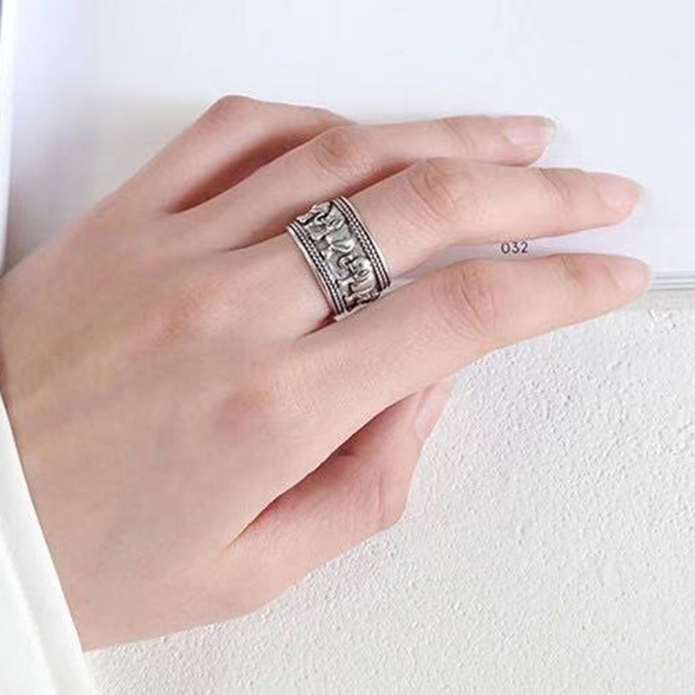 Punk Vintage Silvery Elephant  - Ethnic Fashion Pakistan recension och pris