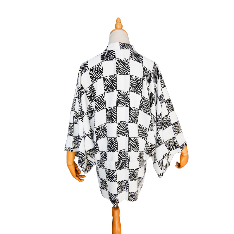 Summer Feather Woven Jacket Me - Haori Japanese Jacket recension och pris