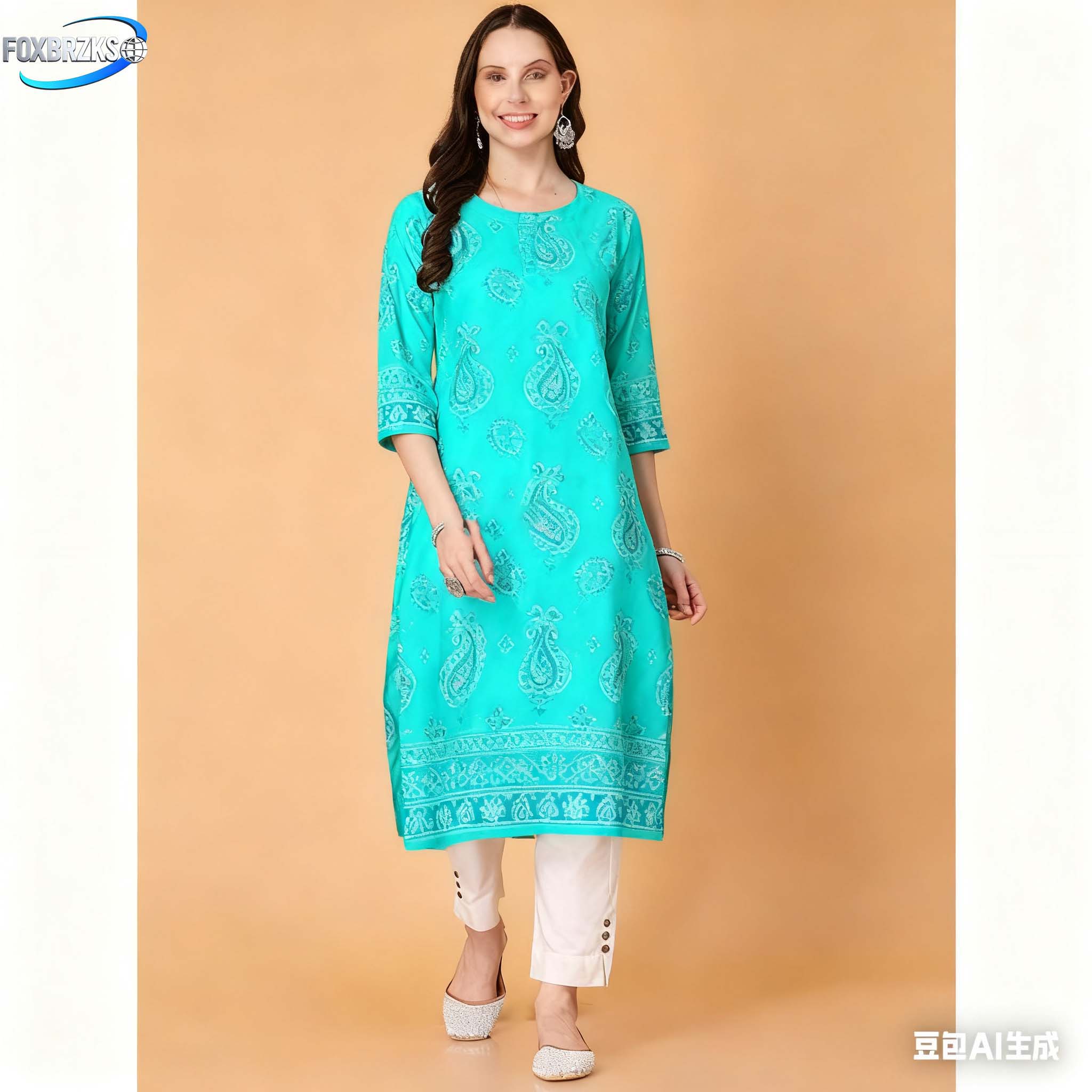 National style Kurt Women's Fa - Ethnic Fashion Kurtis recension och pris